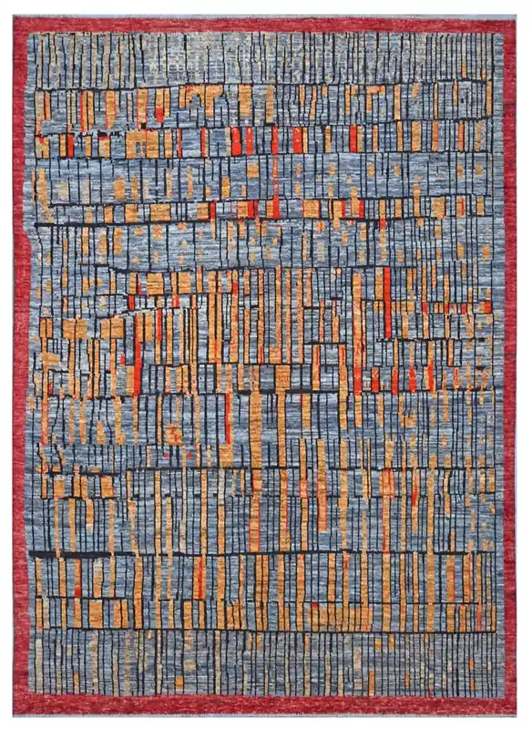 Taimany - Tappeto Tribale in Lana Multicolore - Fatto a Mano 339x264cm