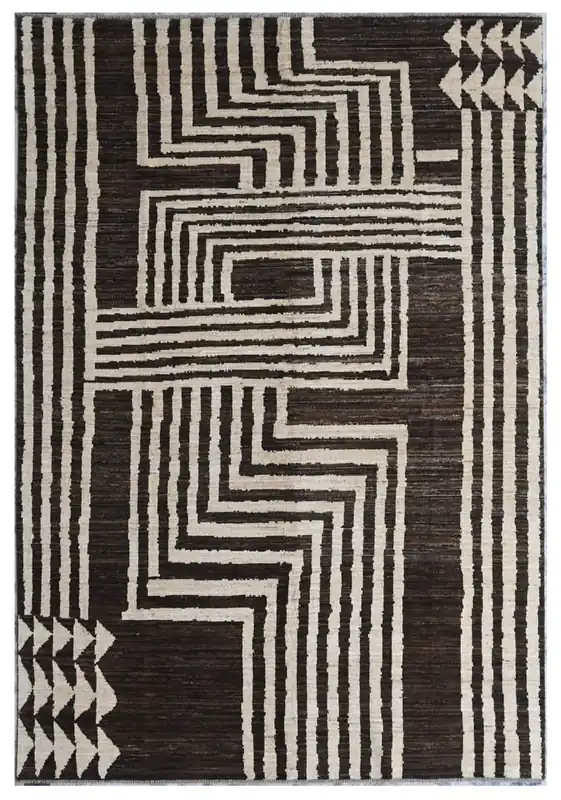Taimany - Tappeto Tribale in Lana Multicolore - Fatto a Mano 294x200cm