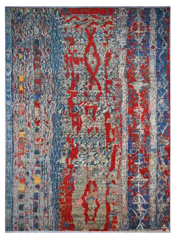 Taimany - Tappeto Tribale in Lana Multicolore - Fatto a Mano 308x245cm