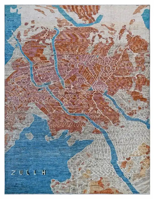 Taimany - Tappeto Tribale in Lana Multicolore - Fatto a Mano 382x301cm