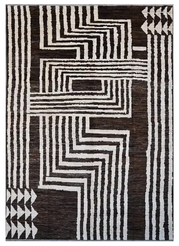 Taimany - Tappeto Tribale in Lana Multicolore - Fatto a Mano 294x201cm