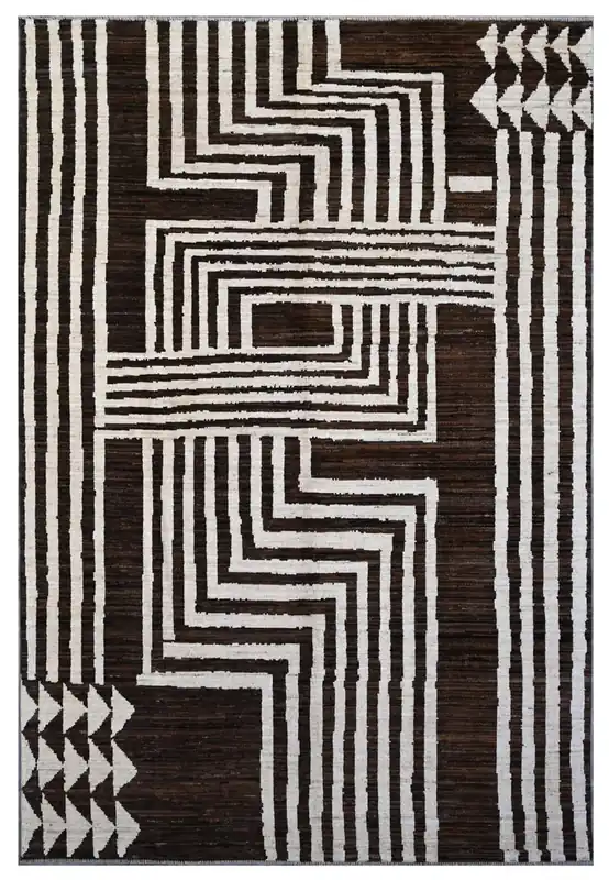 Taimany - Multicolor Tribal Wool Rug - Hand-Knotted 297x200cm