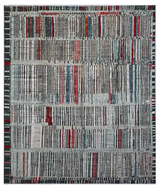 Taimany - Tappeto Tribale in Lana Multicolore - Fatto a Mano 295x251cm