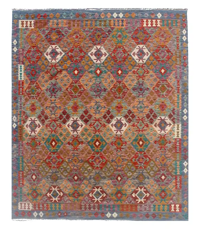 Kaudani Afghan Kilim 289x254 cm, Hand-Woven Wool
