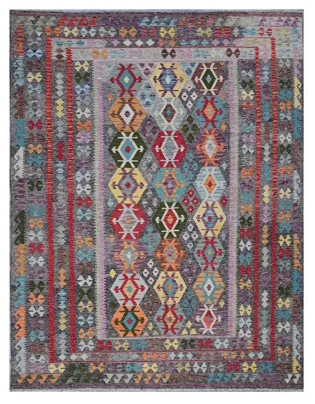 Kaudani Afghan Kilim 301x245 cm, Hand-Woven Wool