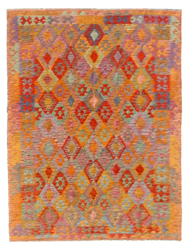 Kaudani Afghan Kilim 297x204 cm, Hand-Woven Wool