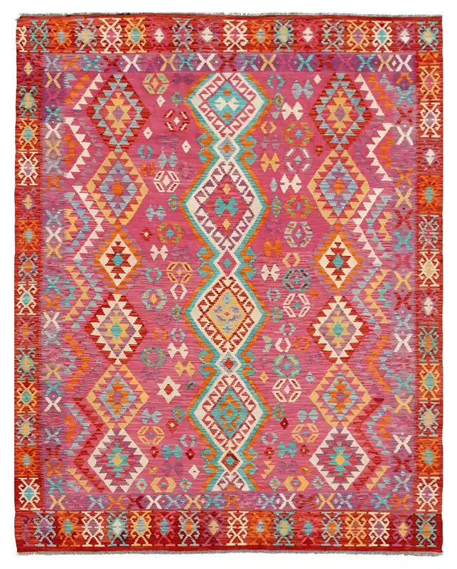 Kaudani Afghan Kilim 302x212 cm, Hand-Woven Wool