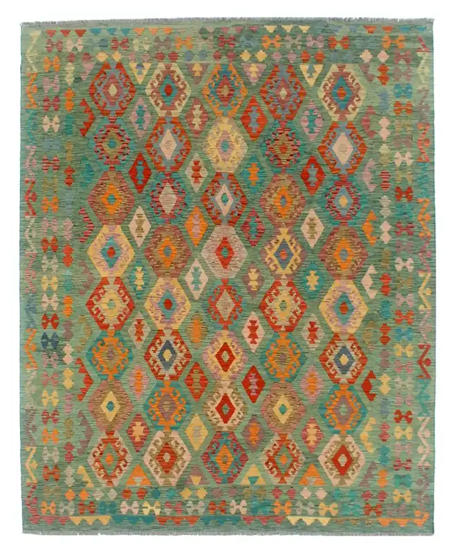 Kaudani Afghan Kilim 298x252 cm, Hand-Woven Wool