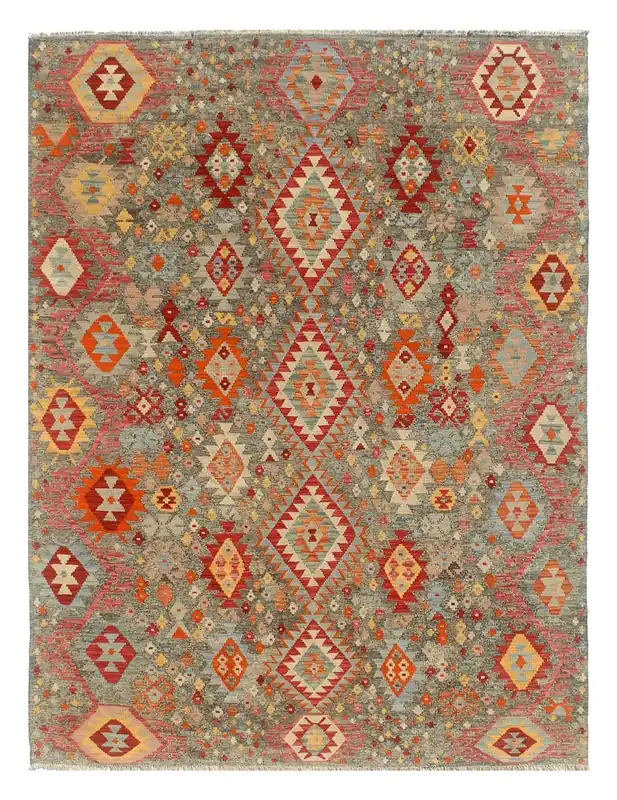 Kaudani Afghan Kilim 295x217 cm, Hand-Woven Wool