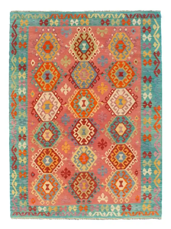 Kaudani Afghan Kilim 302x206 cm, Hand-Woven Wool