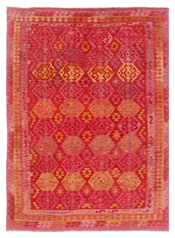 Kaudani Afghan Kilim 357x252 cm, Hand-Woven Wool