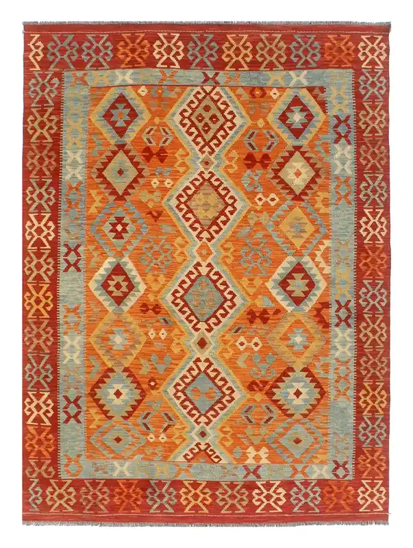 Kaudani Afghan Kilim 298x206 cm, Hand-Woven Wool