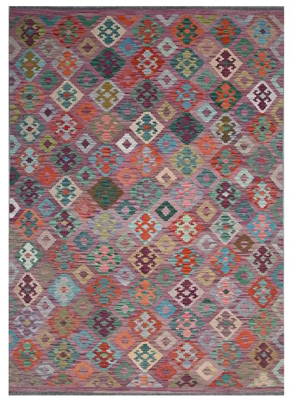 Kaudani Afghan Kilim 294x234 cm, Hand-Woven Wool