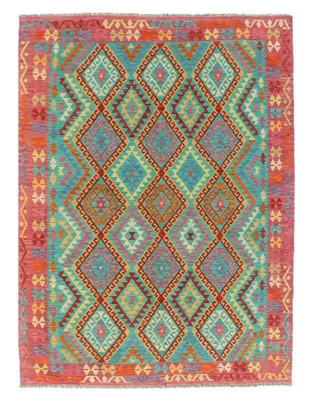 Kaudani Afghan Kilim 294x207 cm, Hand-Woven Wool