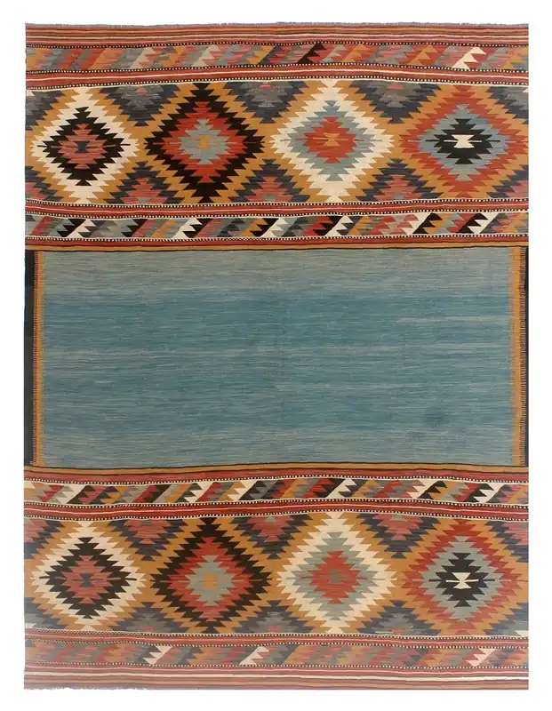 Kaudani Afghan Kilim 347x254 cm, Hand-Woven Wool