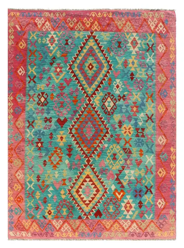 Kaudani Afghan Kilim 291x205 cm, Hand-Woven Wool