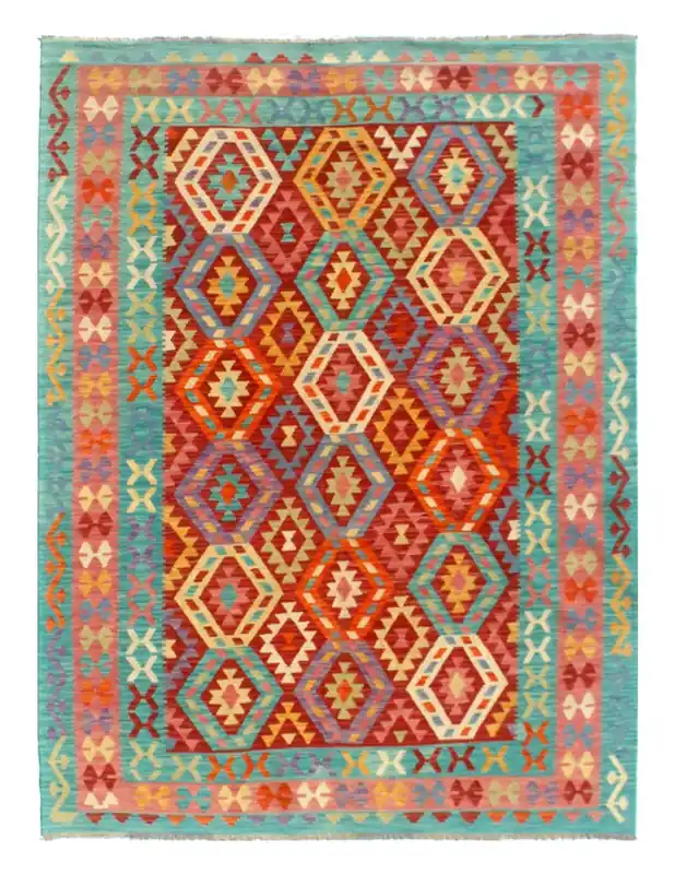 Kaudani Afghan Kilim 296x212 cm, Hand-Woven Wool