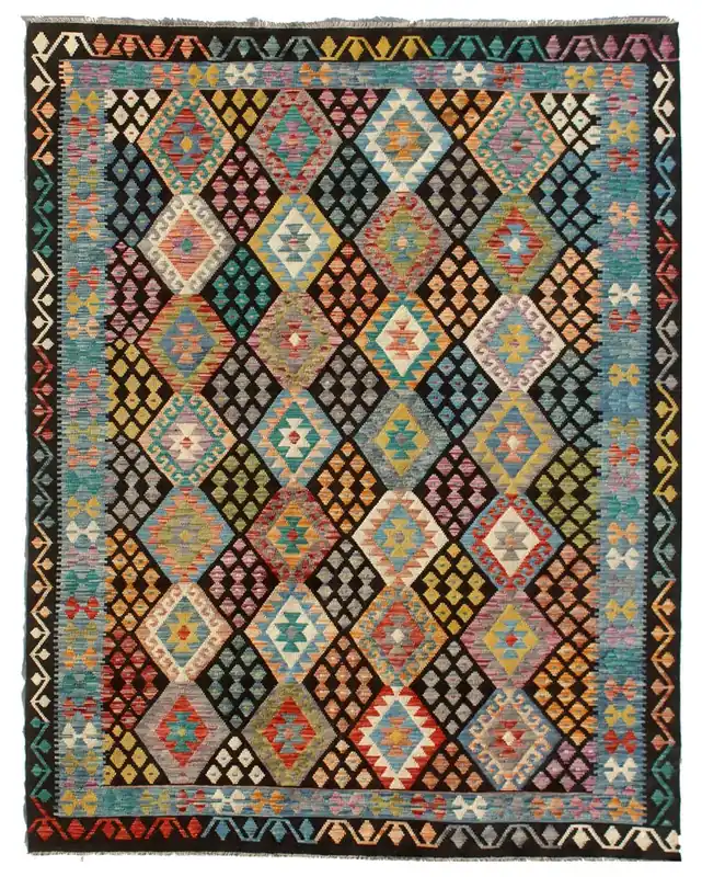Kaudani Afghan Kilim 293x208 cm, Hand-Woven Wool