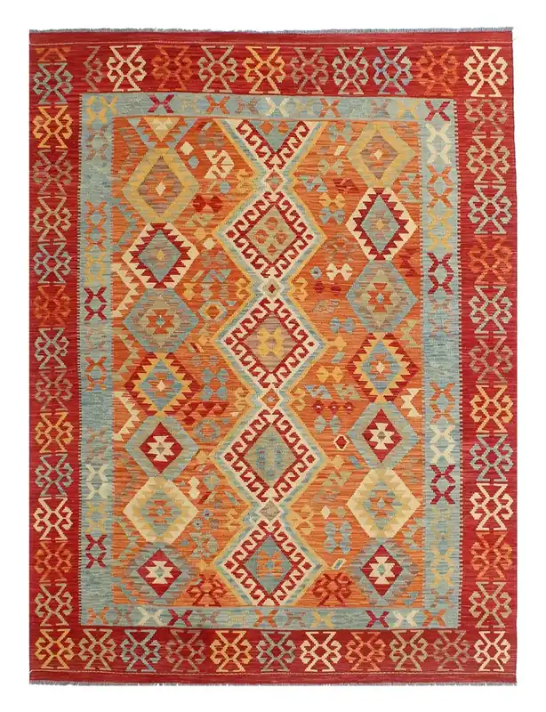 Kaudani Afghan Kilim 299x202 cm, Hand-Woven Wool