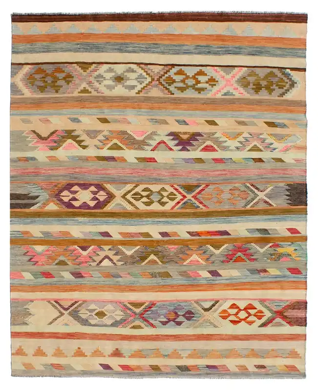 Kaudani Afghan Kilim 335x246 cm, Hand-Woven Wool