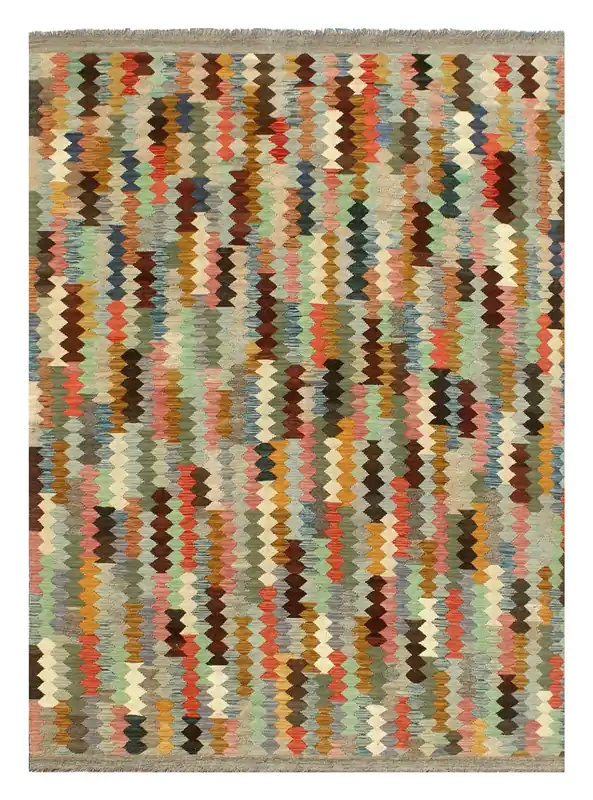 Kaudani Afghan Kilim 303x200 cm, Hand-Woven Wool