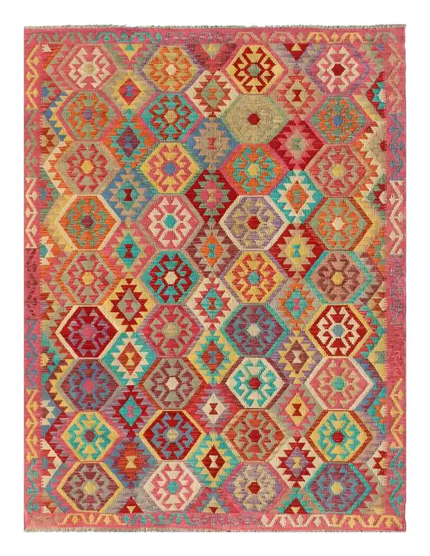 Kaudani Afghan Kilim 298x204 cm, Hand-Woven Wool