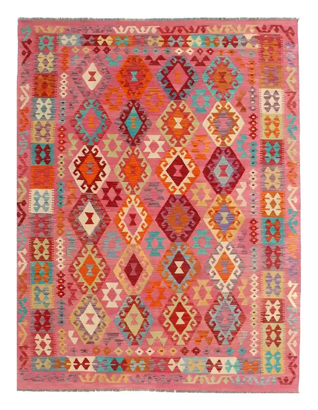 Kaudani Afghan Kilim 303x210 cm, Hand-Woven Wool