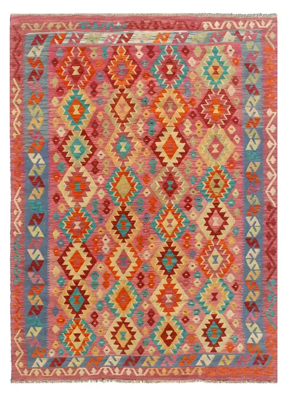 Kaudani Afghan Kilim 293x206 cm, Hand-Woven Wool