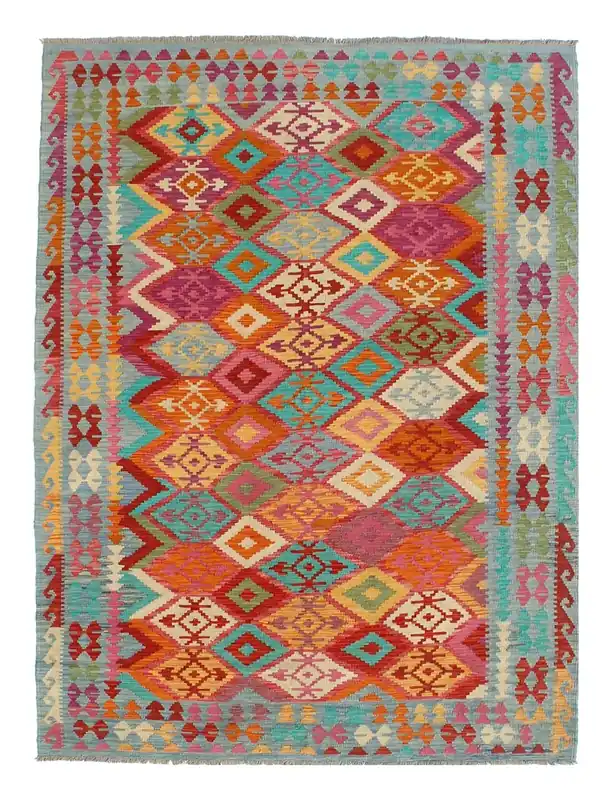Kaudani Afghan Kilim 304x200 cm, Hand-Woven Wool