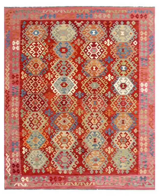 Kaudani Afghan Kilim 347x248 cm, Hand-Woven Wool