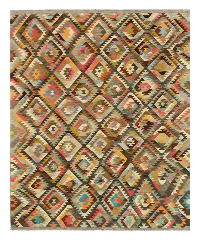 Kaudani Afghan Kilim 396x305 cm, Hand-Woven Wool