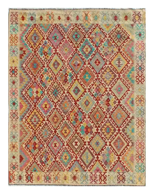 Kaudani Afghan Kilim 297x212 cm, Hand-Woven Wool