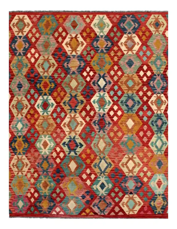 Kaudani Afghan Kilim 294x204 cm, Hand-Woven Wool