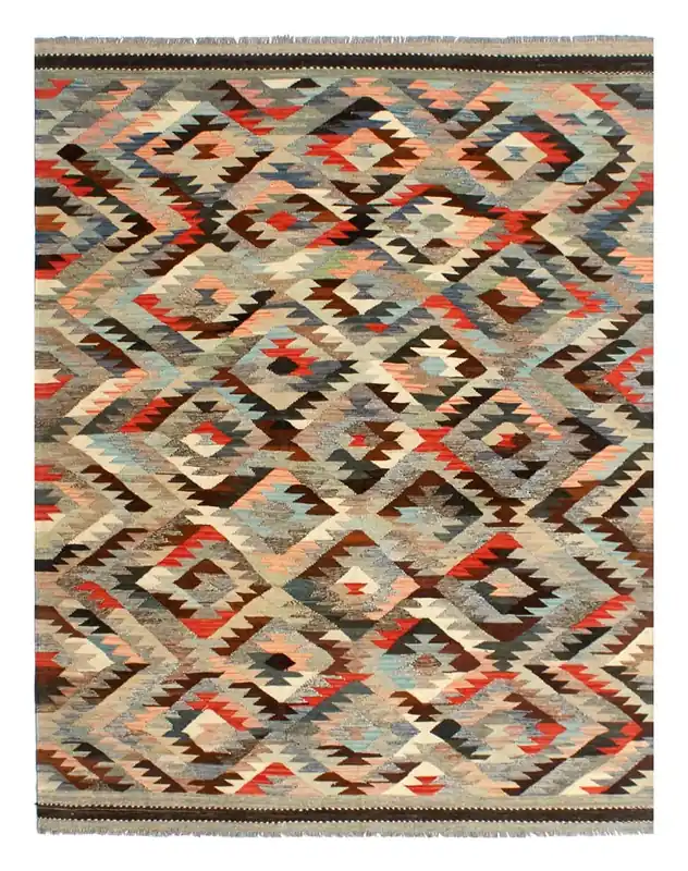 Kaudani Afghan Kilim 305x203 cm, Hand-Woven Wool