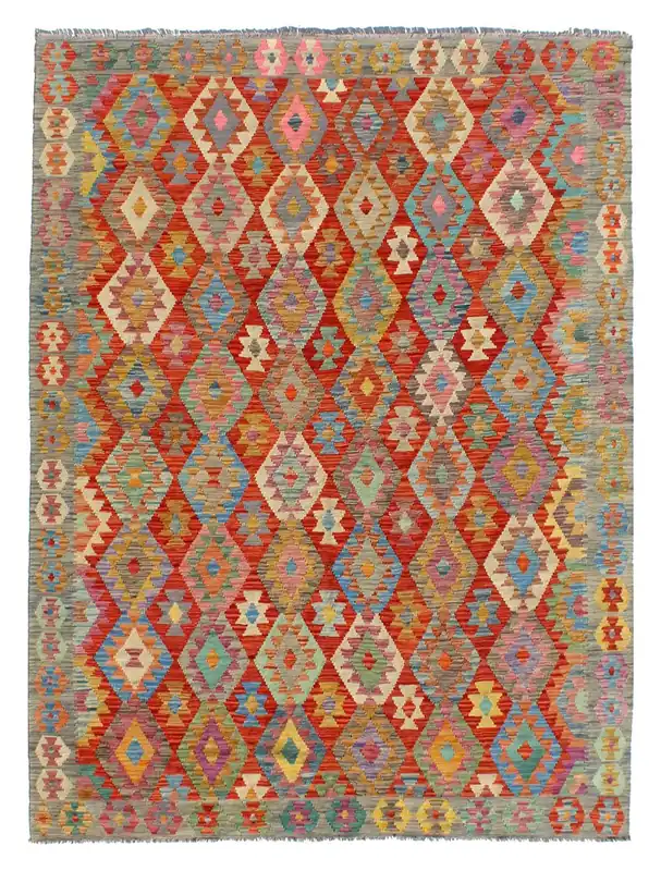 Kaudani Afghan Kilim 302x202 cm, Hand-Woven Wool
