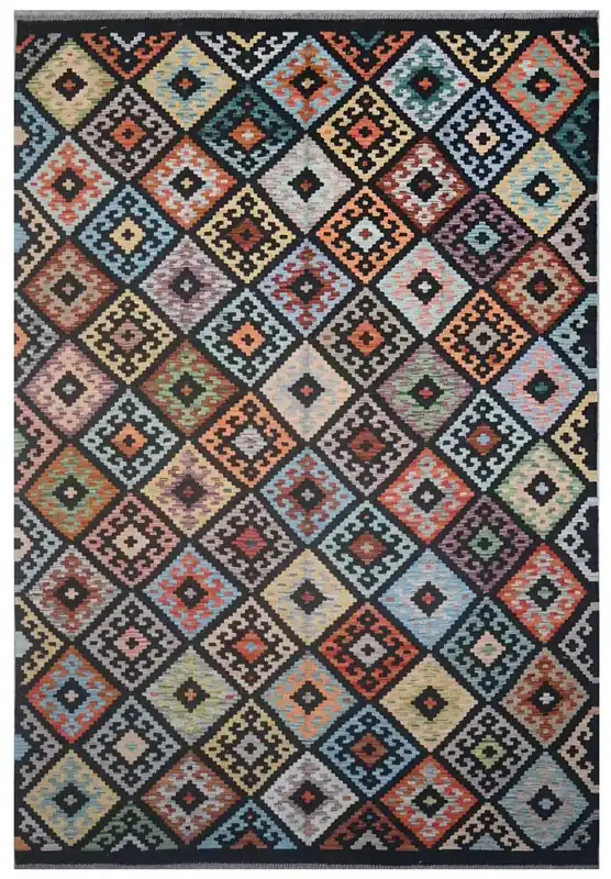 Kaudani Afghan Kilim 297x205 cm, Hand-Woven Wool