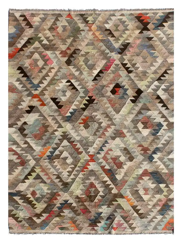 Kaudani Afghan Kilim 294x215 cm, Hand-Woven Wool