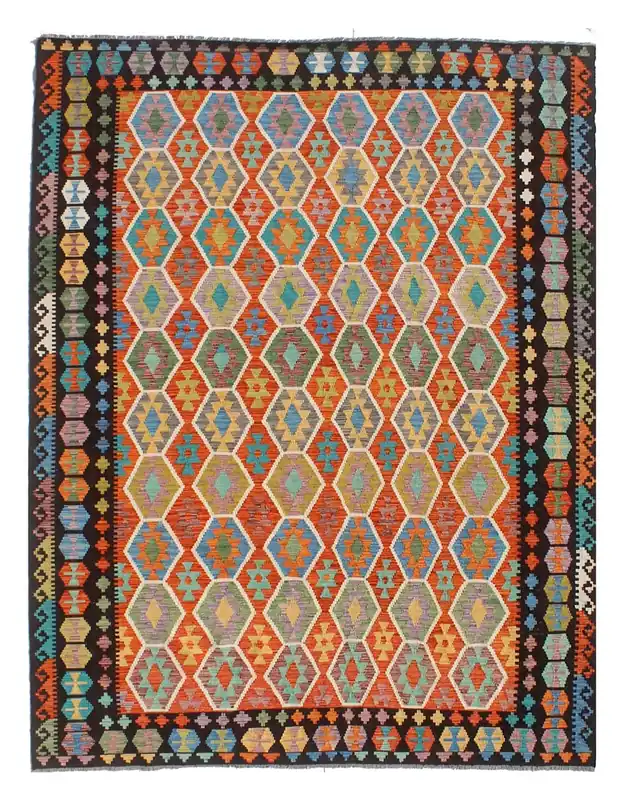 Kaudani Afghan Kilim 354x272 cm, Hand-Woven Wool