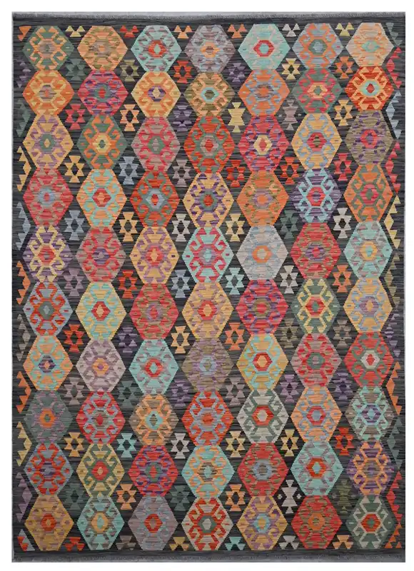 Kaudani Afghan Kilim 291x210 cm, Hand-Woven Wool