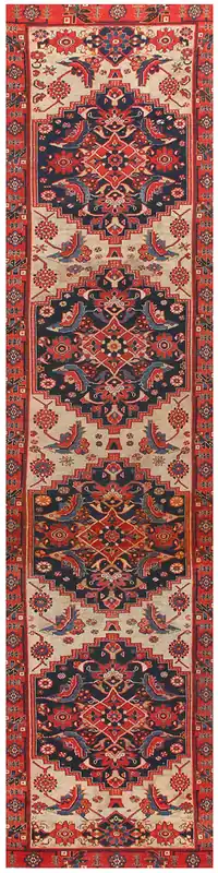 Authentic Antique Persian Malayer Rug | Hand-Knotted 490x100cm
