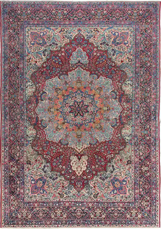 Authentic Antique Persian Kerman Rug | Hand-Knotted 368x257cm