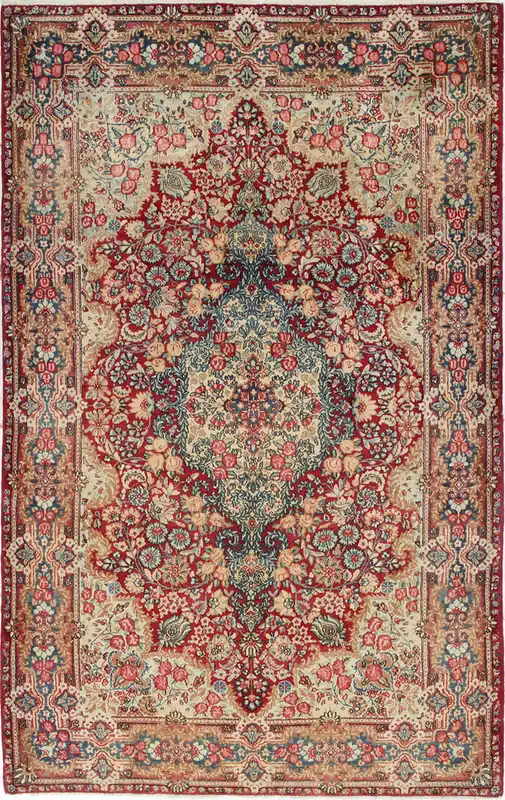 Authentic Antique Persian Kerman Rug | Hand-Knotted 225x140cm
