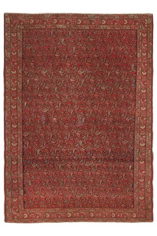 Authentic Antique Persian Malayer Rug | Hand-Knotted 186x132cm