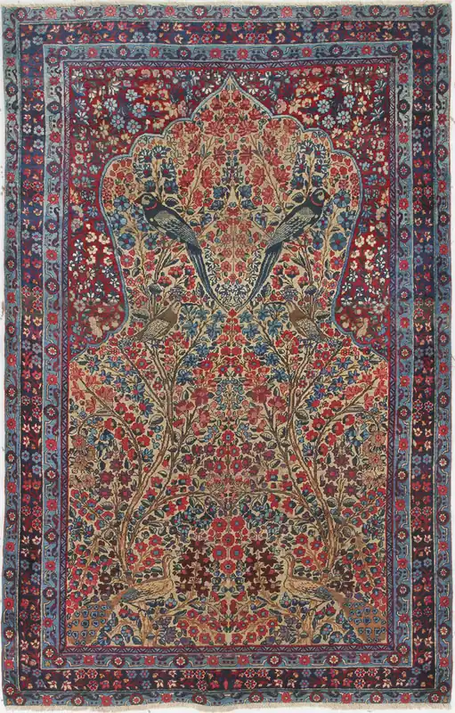 Authentic Antique Persian Kerman Rug | Hand-Knotted 225x145cm