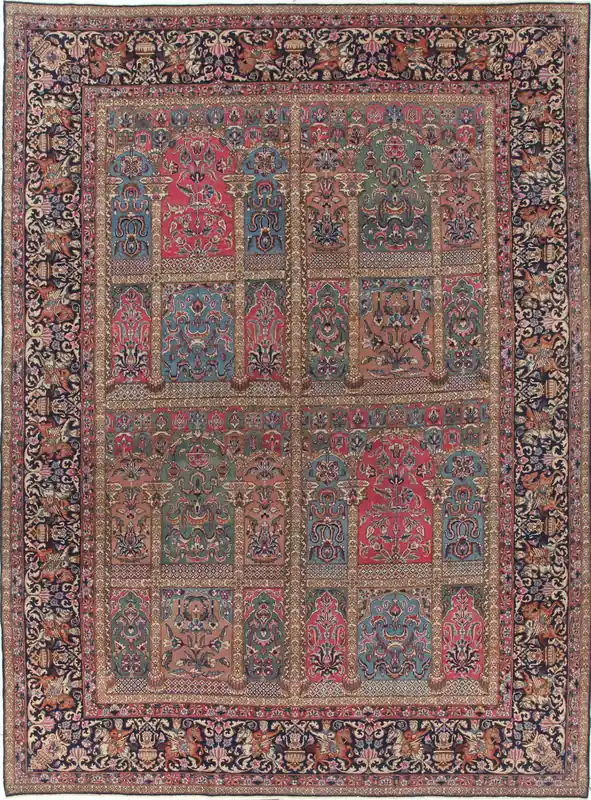 Authentic Antique Persian Kerman Rug | Hand-Knotted 330x240cm