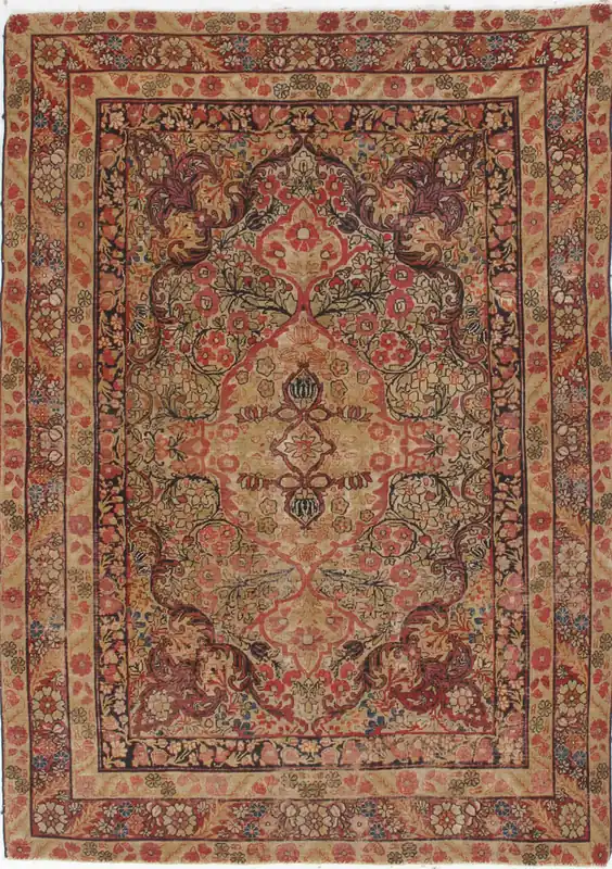 Authentic Antique Persian Kerman Rug | Hand-Knotted 181x121cm