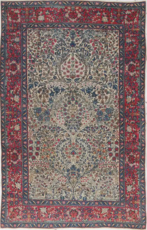 Authentic Antique Persian Kerman Rug | Hand-Knotted 200x120cm