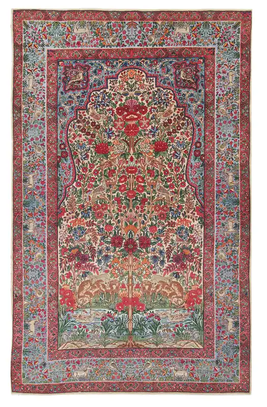 Authentic Antique Persian Kerman Rug | Hand-Knotted 225x145cm