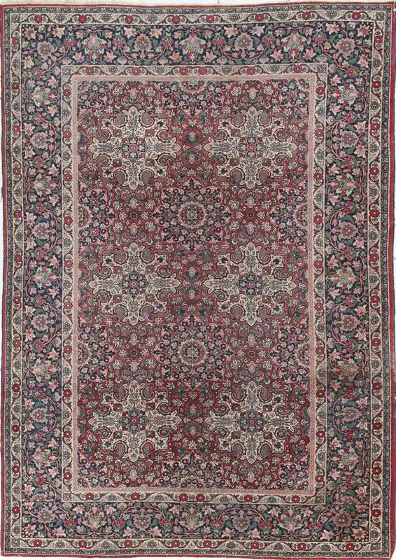 Authentic Antique Persian Kerman Rug | Hand-Knotted 210x143cm