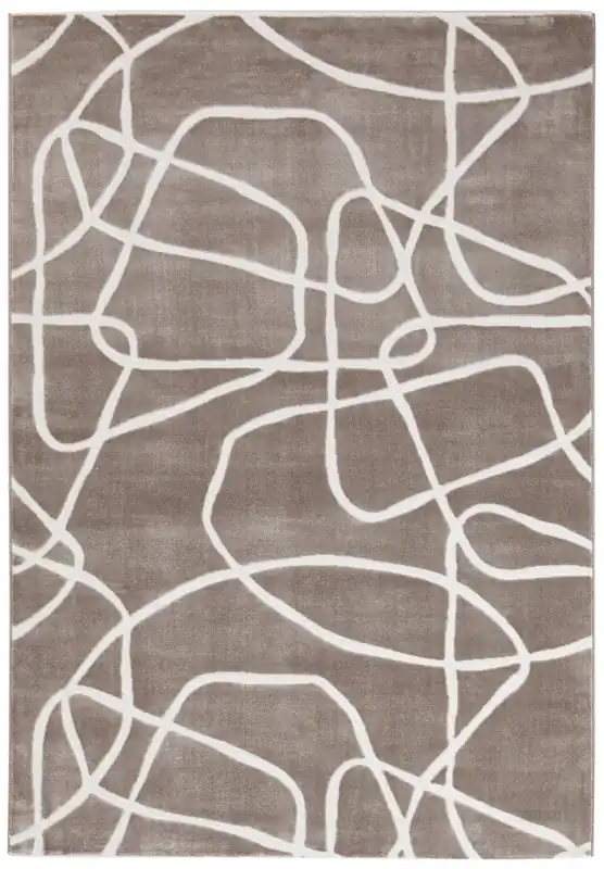 Tappeto Moderno Design Contemporaneo - Mito Taupe - Antiscivolo